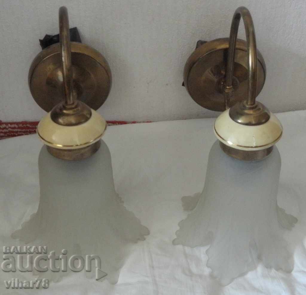 two wall lamps