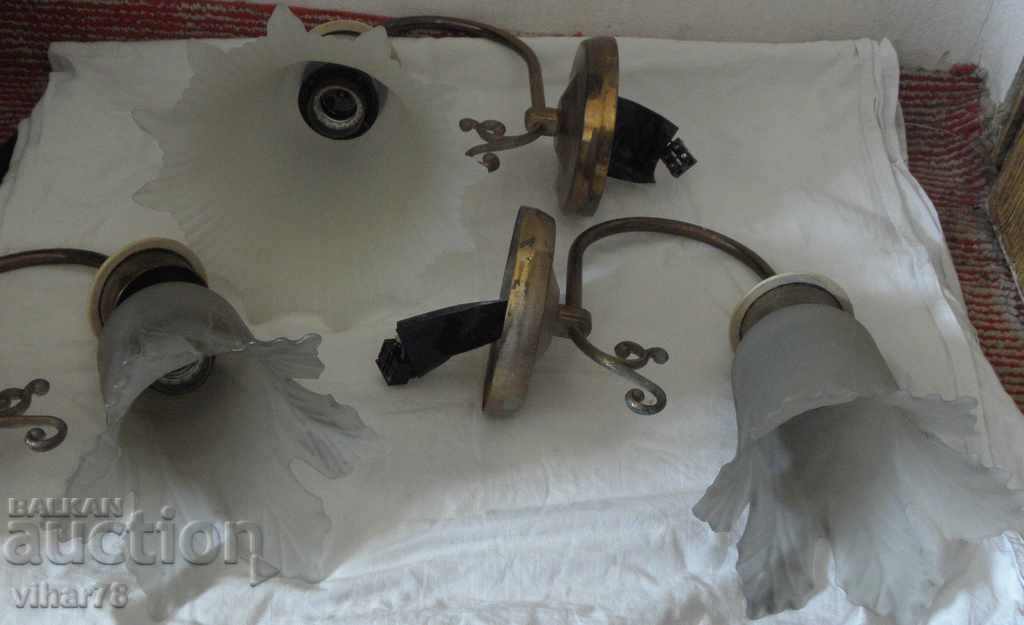 Auction  Three wall lamps