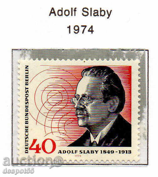 1974. Berlin. Adolph Slabi (1849-1913), radio technician.