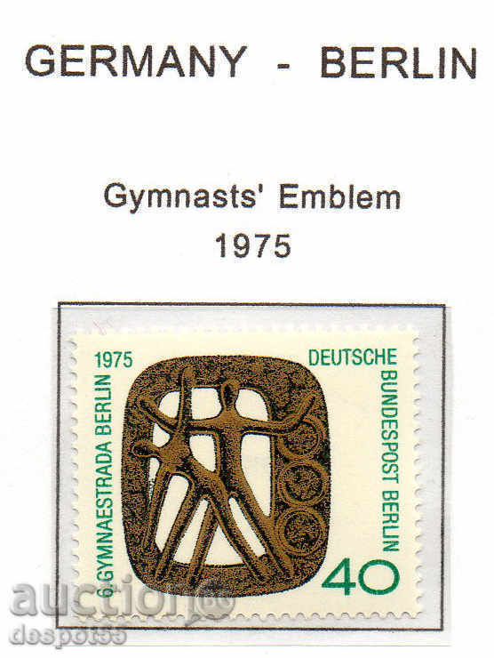 1975. Berlin. Al șaselea turneu național de gimnastică.