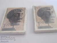 stamps, binders - 100 years. National Archaeological Museum 2 pcs.