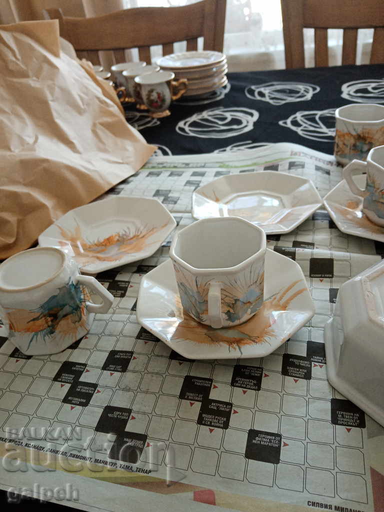 COFFEE SERVICE - PAINTED - BGN 35 - 7 COFFEE SERVICE - PAINTED - BGN 35 - 7