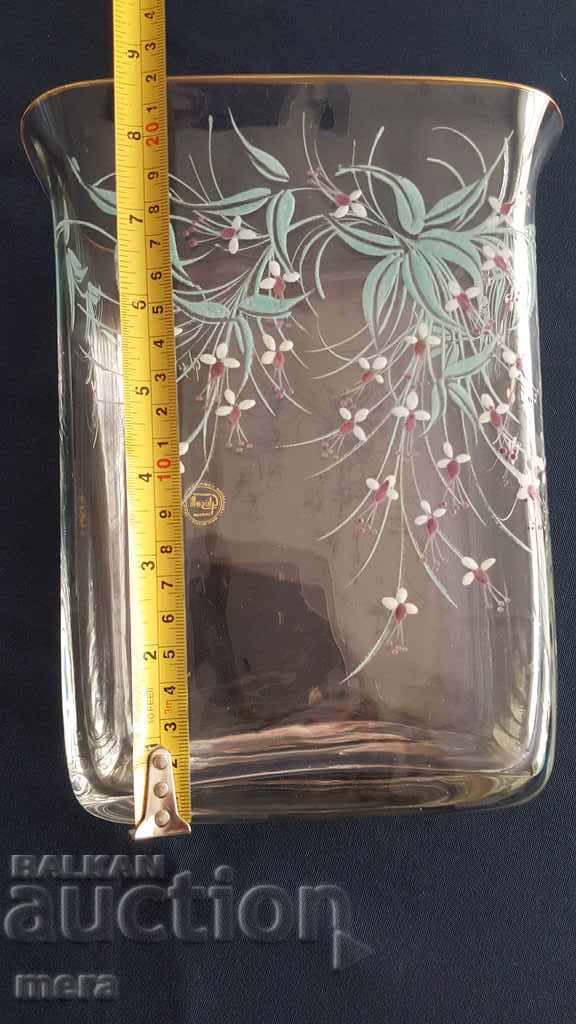 Auction  Hand-painted designer vase - Murano