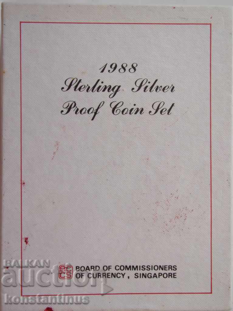 Сингапур  Сребърен PROOF  сет  1988  UNC  Rare с цена € 56.24 | 110.00 лв.