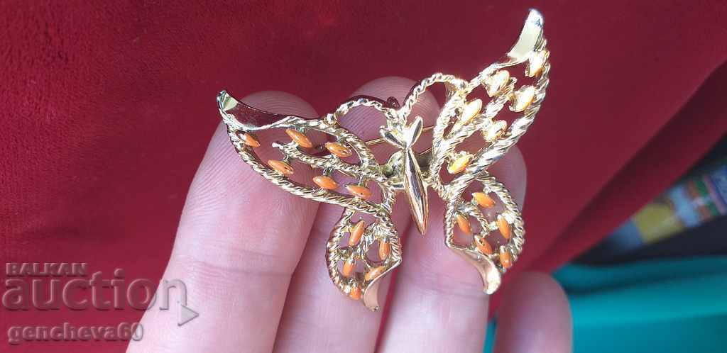 BROOCH pendant Goldrie,,Openwork butterfly" - 7