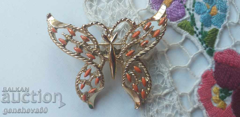 BROOCH pendant Goldrie,,Openwork butterfly"