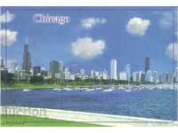 Carte poștală - Chicago, vedere generală