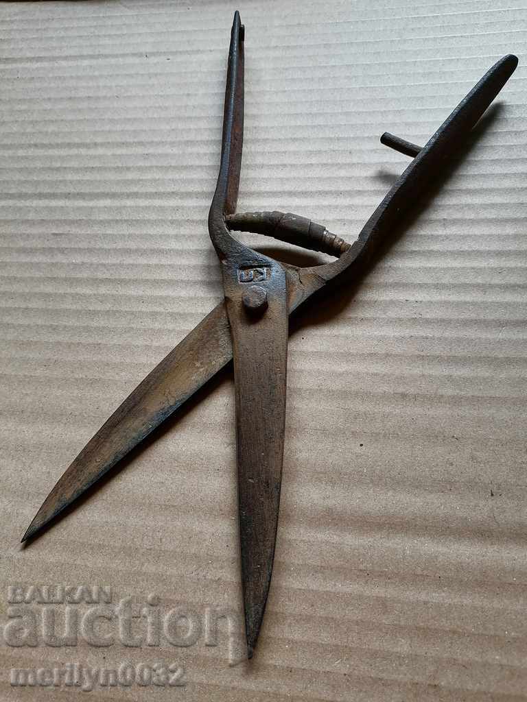 Old wrought iron scissors, knife, wrought iron scissors - 5 Old wrought iron scissors, knife, wrought iron scissors - 5