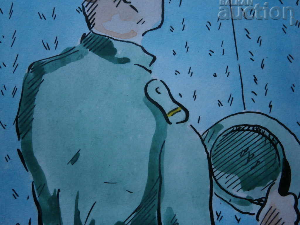 Drawing painting watercolor 40s WW2 WWII - 5