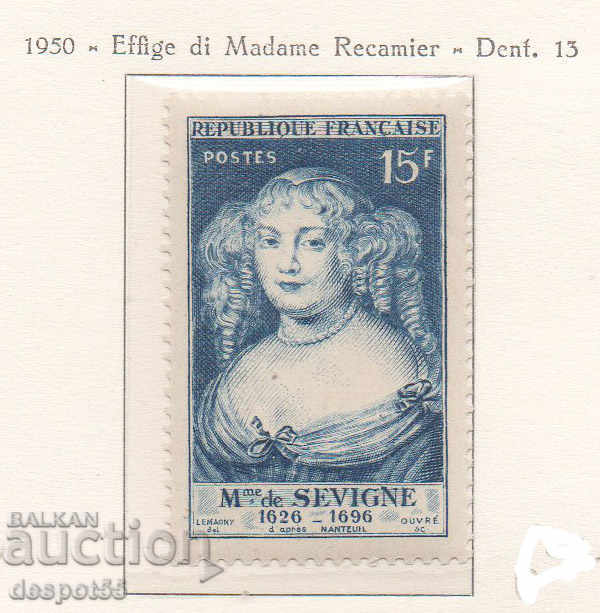 1950. France. Marie de Rabutin-Chantal, a French aristocrat