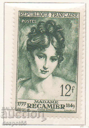 1950. France. Madame Recamier. Picture of Francoise Gerard