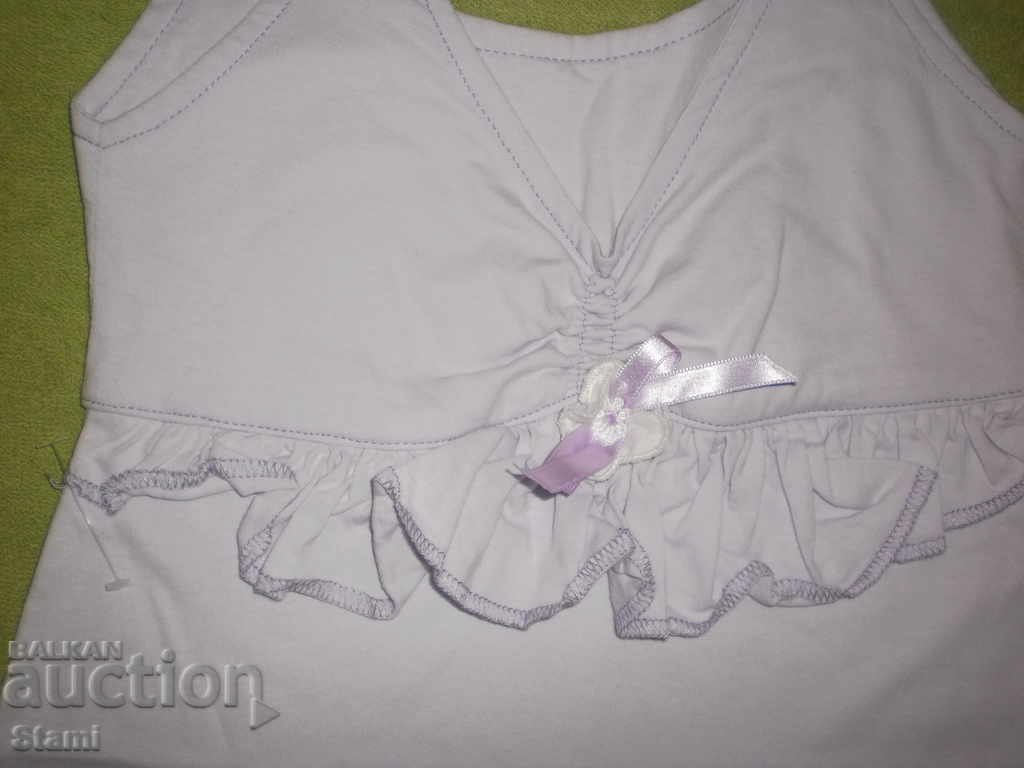 Auction Knitted children's dress with straps, size 122, new Auction Knitted children's dress with straps, size 122, new