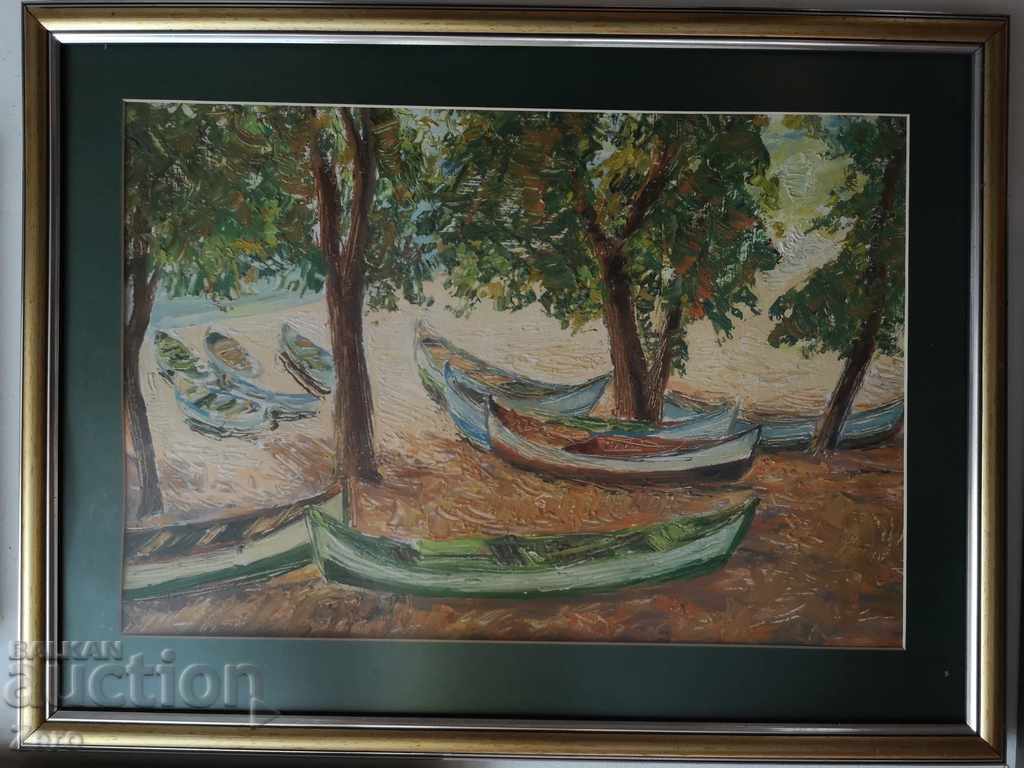 Old Painting Gancho Cholakov Oil Paints