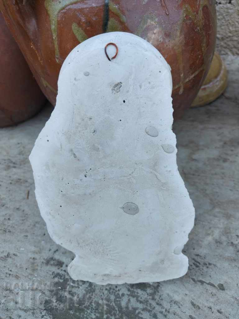 PLASTER PANEL OF THE VIRGIN MARY JESUS CHRIST ICON - 5 PLASTER PANEL OF THE VIRGIN MARY JESUS CHRIST ICON - 5