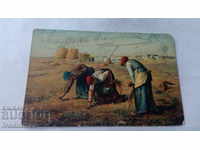 Καρτ ποστάλ Millet Les Glaneuses 1908