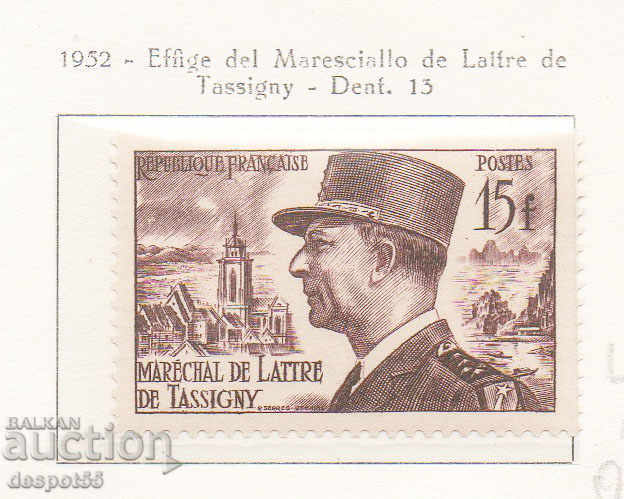 1952. Γαλλία. Marshal de Latre de Taseni.