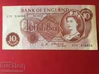 England 10 shillings 1960-61 L K Obrien Pick 373a Ref 6935