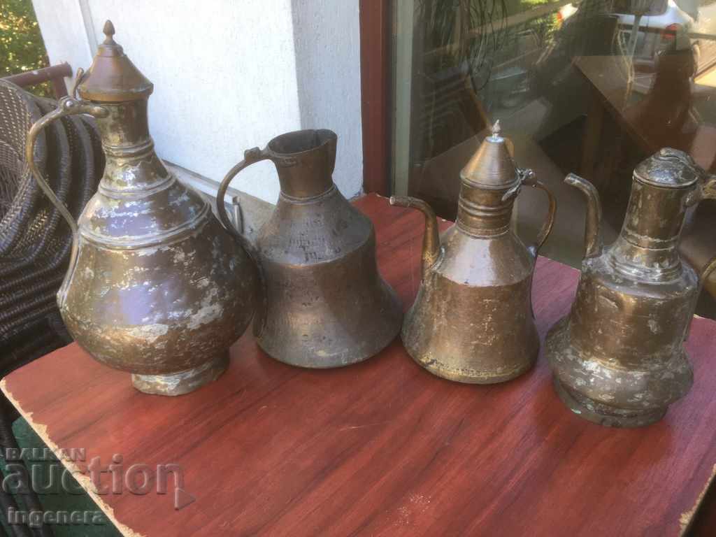 CANĂ OTOMANĂ DE APĂ IBRIK URIAȘĂ CUPRU VECHI ANTIC - 7 CANĂ OTOMANĂ DE APĂ IBRIK URIAȘĂ CUPRU VECHI ANTIC - 7