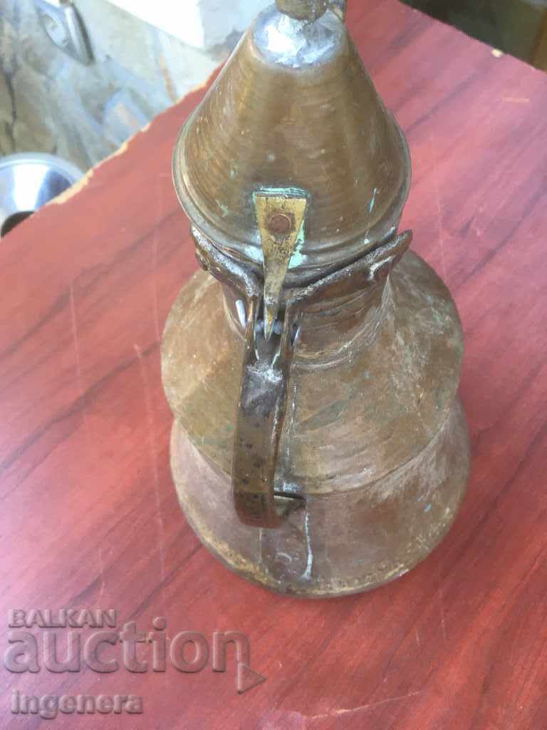 ИБРИК СЪД ОГРОМЕН ОСМАНСКИ МЕД БАКЪР СТАРИНЕН - 5 ИБРИК СЪД ОГРОМЕН ОСМАНСКИ МЕД БАКЪР СТАРИНЕН - 5