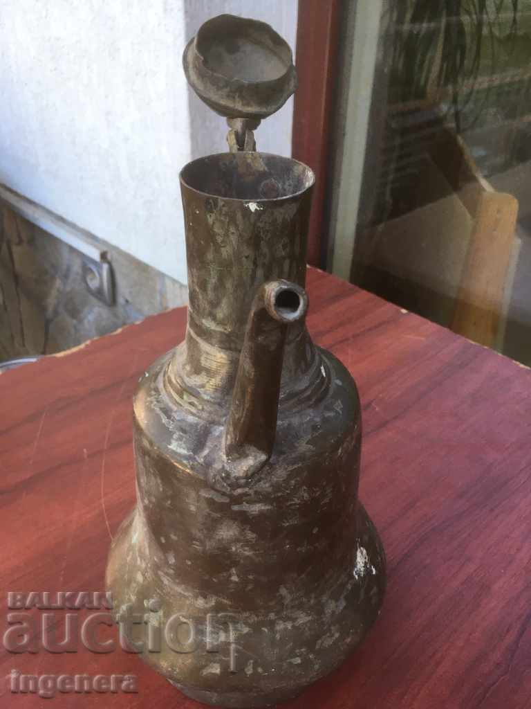 IBRIK COURT OTTOMAN ANCIENT HONEY COPPER - 5 IBRIK COURT OTTOMAN ANCIENT HONEY COPPER - 5