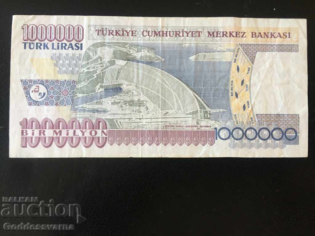 Turkey 1000000 Lirasi 1970 (2002) Pick 213 Ref 8316 with price 18.00 BGN | € 9.20 Turkey 1000000 Lirasi 1970 (2002) Pick 213 Ref 8316 with price 18.00 BGN | € 9.20