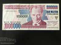 Turkey 1000000 Lirasi 1970 (1995) Pick 209 Ref 6331