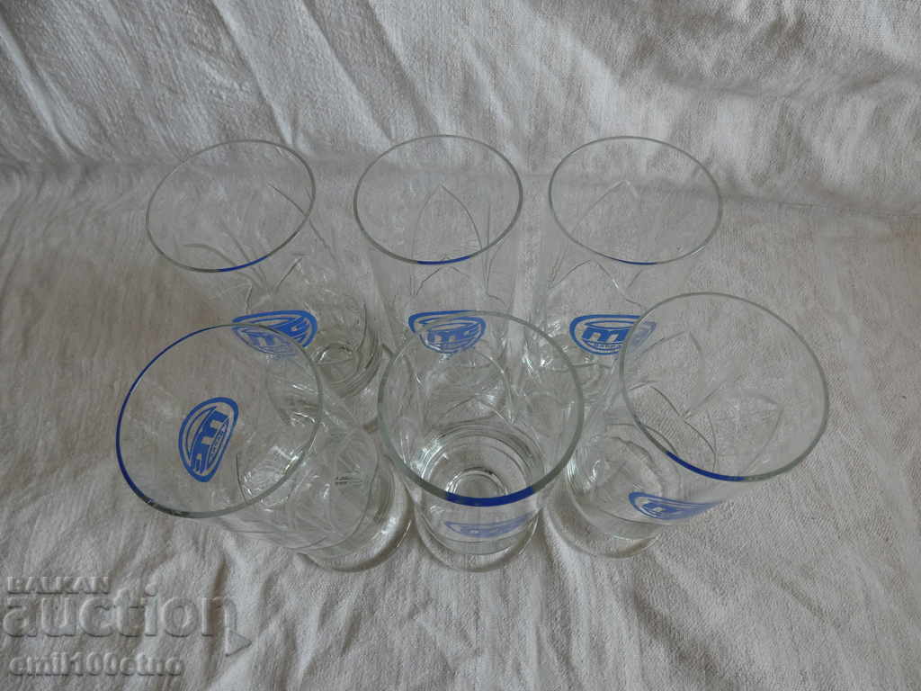 Service crystal 6 glasses for water or beer Mototechnika Varna - 5