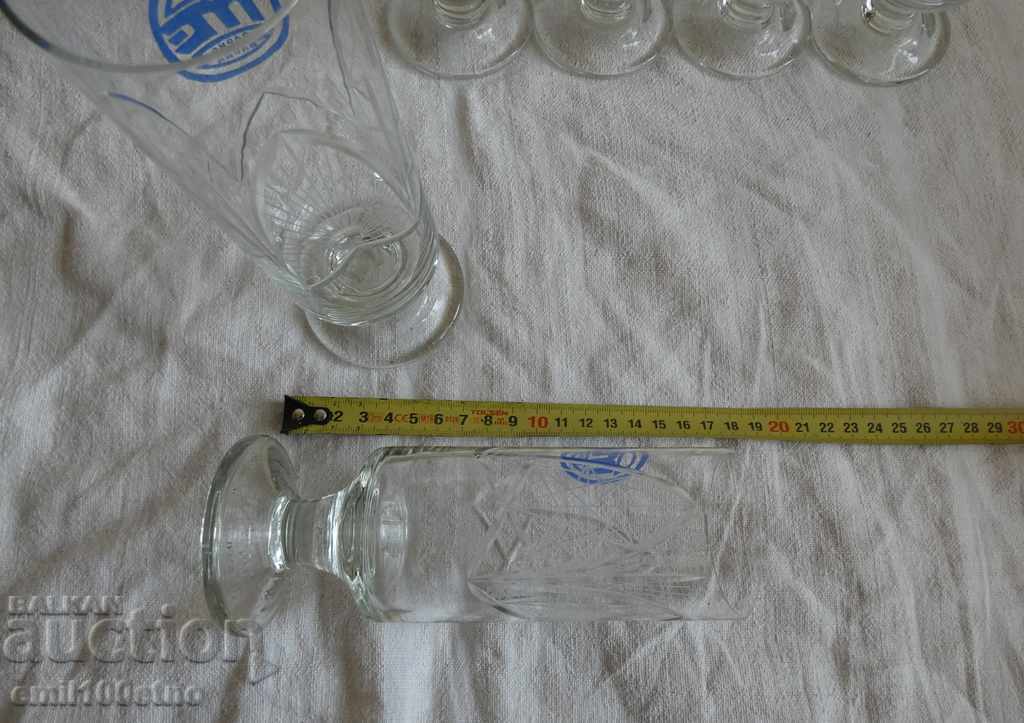 Service crystal 6 glasses for water or beer Mototechnika Varna - 7