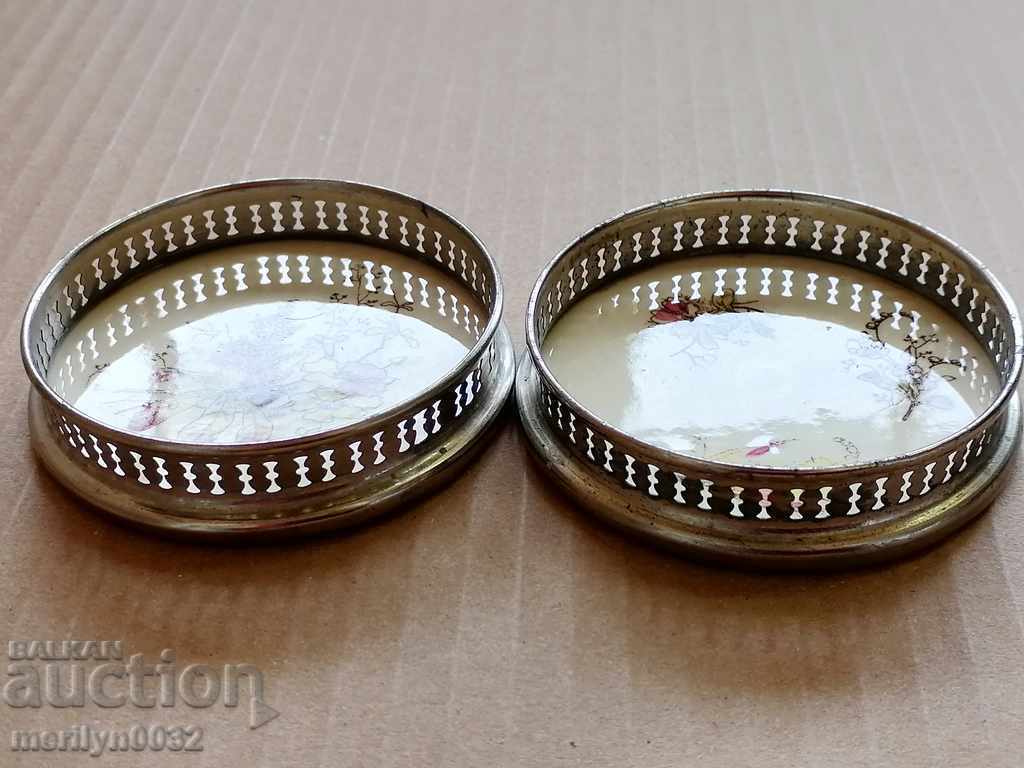 Old porcelain tray 2 pieces minion beginning of 20th century casserole - 5 Old porcelain tray 2 pieces minion beginning of 20th century casserole - 5