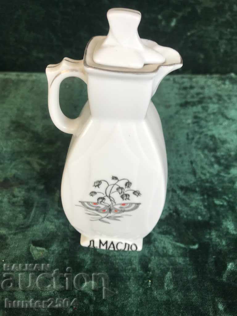 Oil bottle - Czechoslovakia, with cap