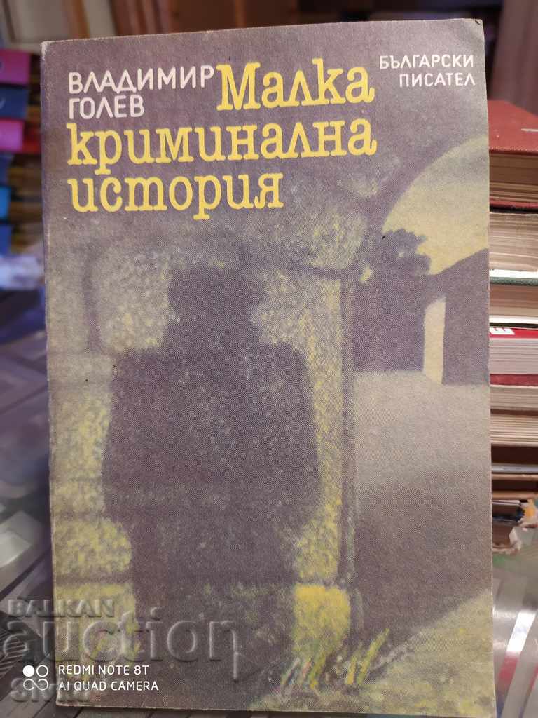 Малка криминална история Владимир Голев първо издание
