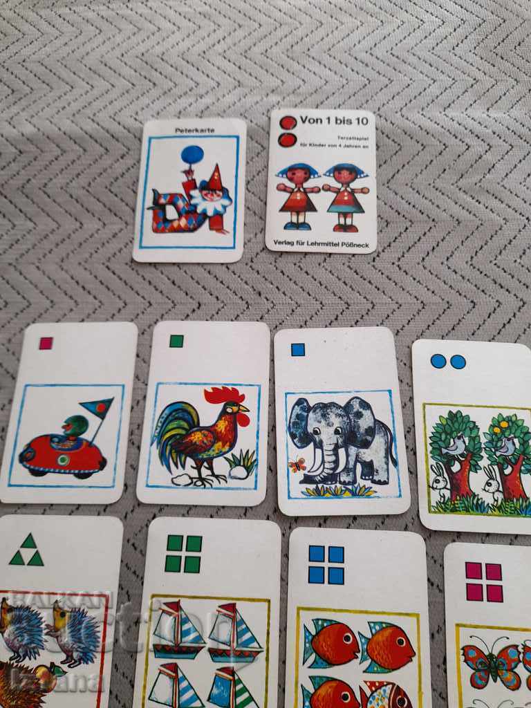 Delivery of Old children's playing cards