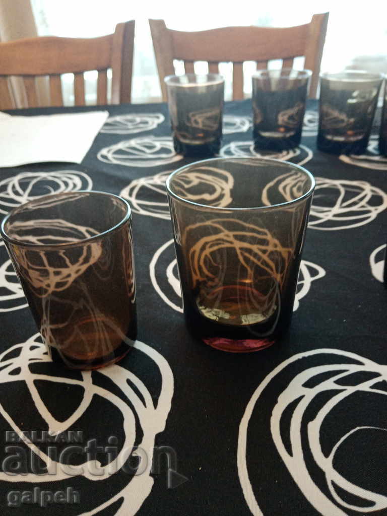 SERVICE FOR BRANDY AND WINE (NON-ALCOHOLIC) - BGN 25. - 6 SERVICE FOR BRANDY AND WINE (NON-ALCOHOLIC) - BGN 25. - 6