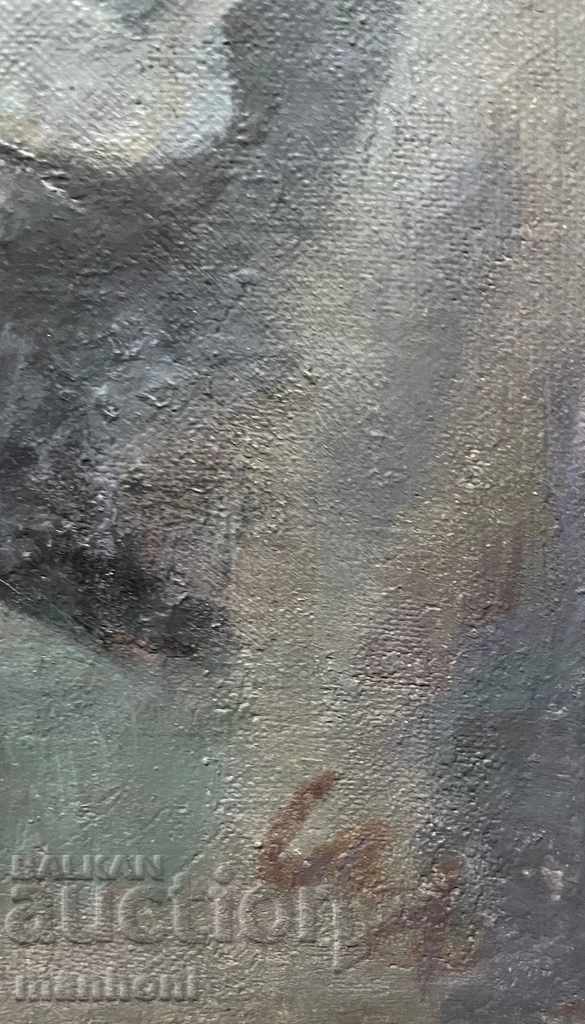 Auction 1526 Ivan Filchev Portrait oil on canvas signed Size 30/38p Auction 1526 Ivan Filchev Portrait oil on canvas signed Size 30/38p