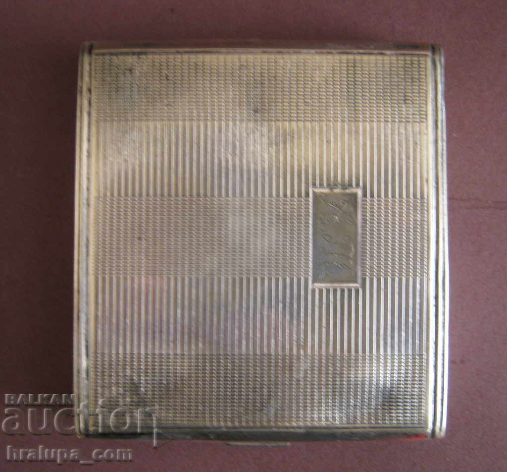 1920 Monogramă Alpcca hoca argintată din tutun