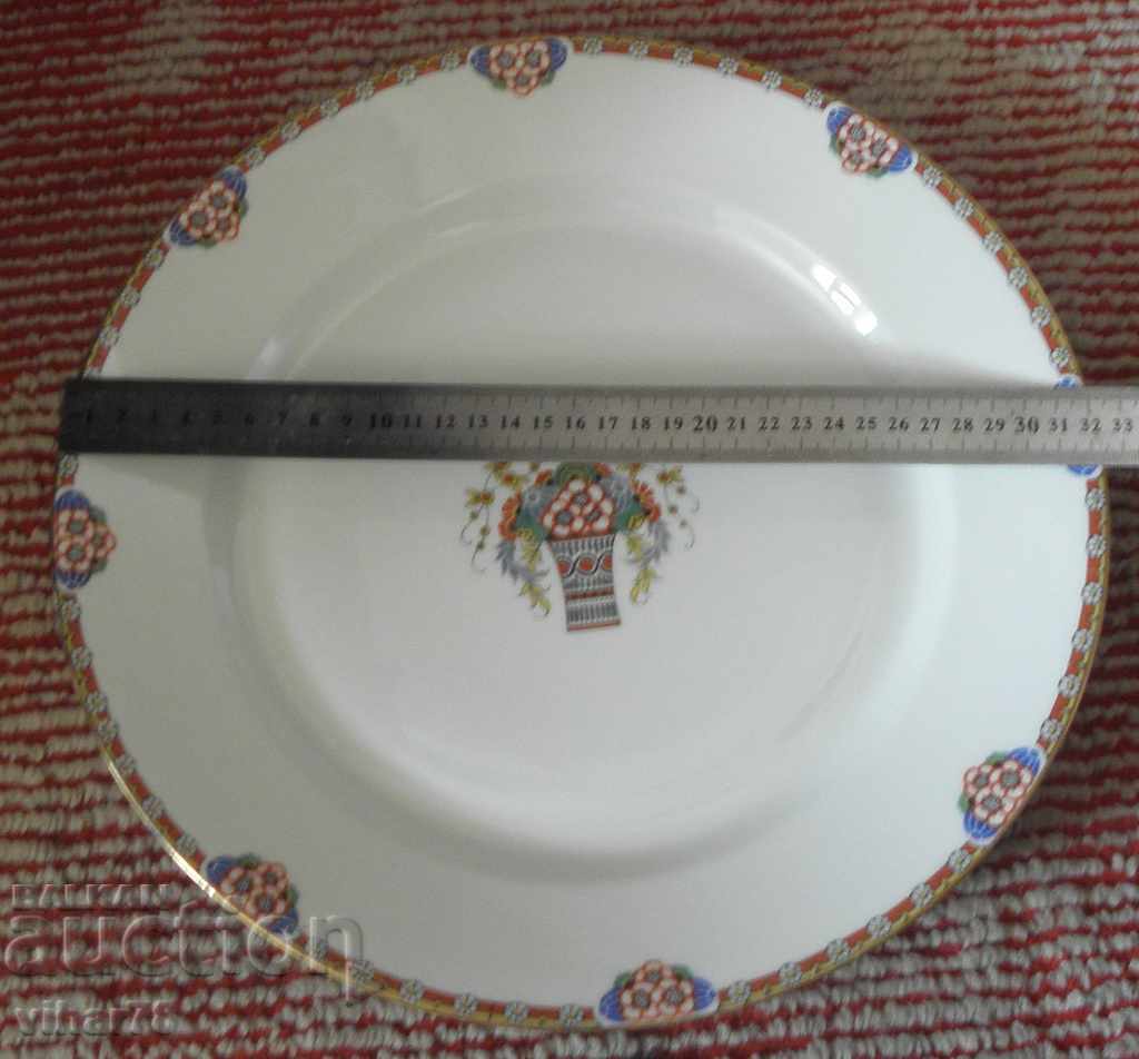 Auction  OLD LARGE PORCELAIN PLATE