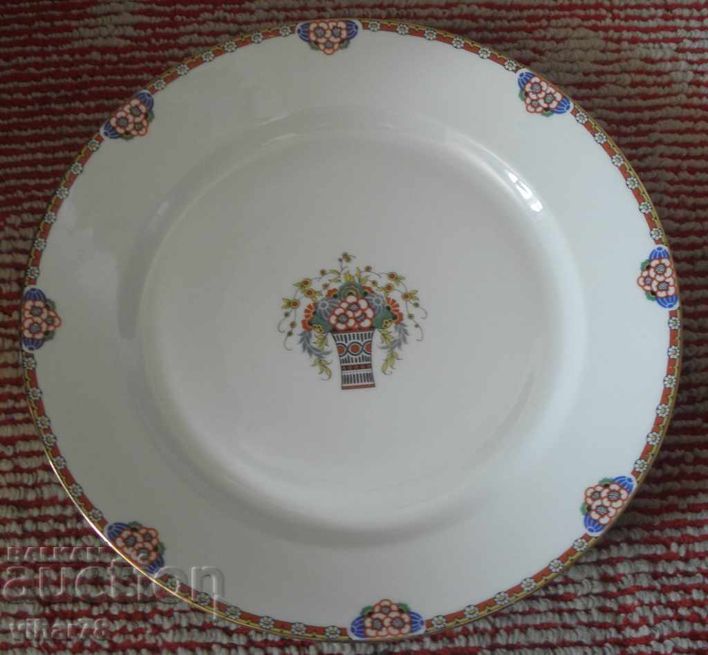 OLD LARGE PORCELAIN PLATE - 5