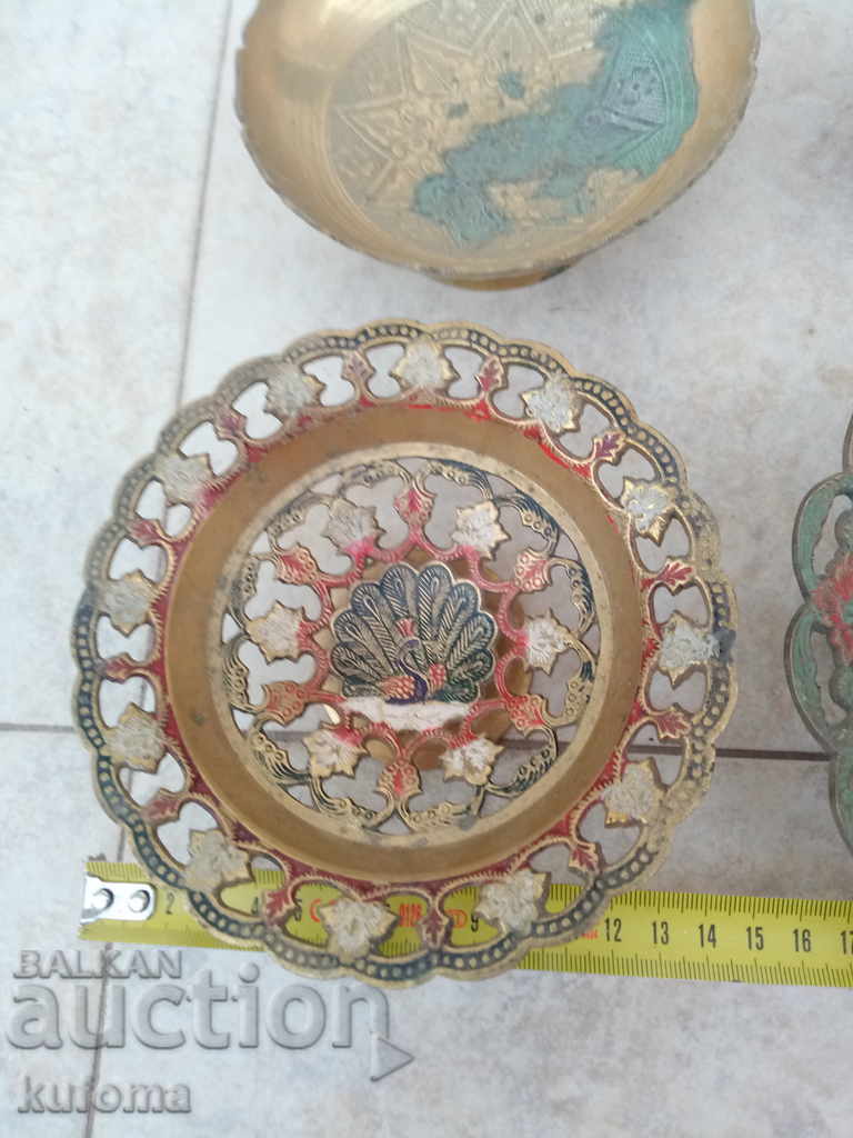 Old Indian bronze fruit bowls bought - 5