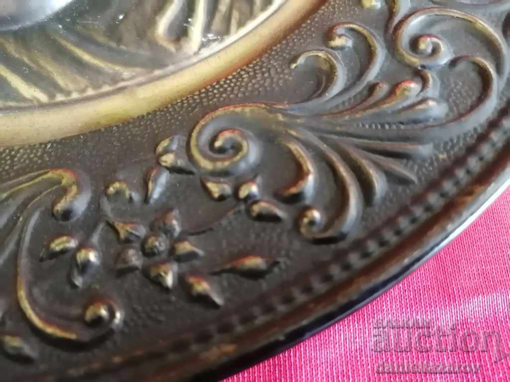 Auction Old Copper Panel, Painting Musician Auction Old Copper Panel, Painting Musician