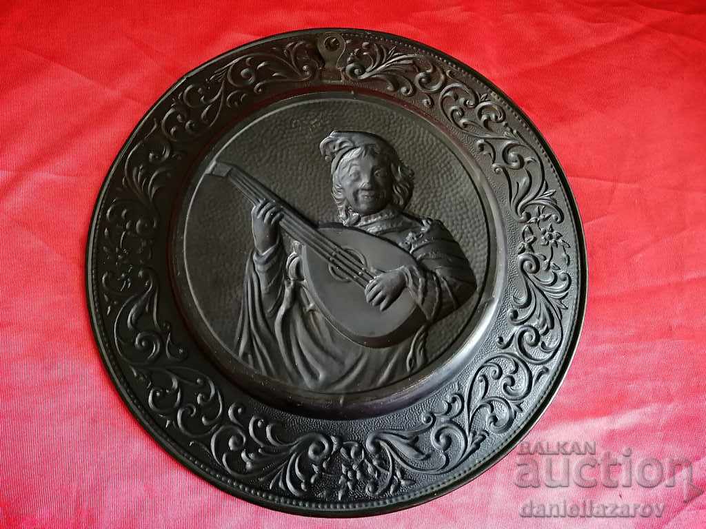 Delivery of Old Copper Panel, Painting Musician Delivery of Old Copper Panel, Painting Musician