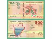 (¯` '• .¸ BURUNDI 500 francs 2015 UNC ¸. •' ´¯)