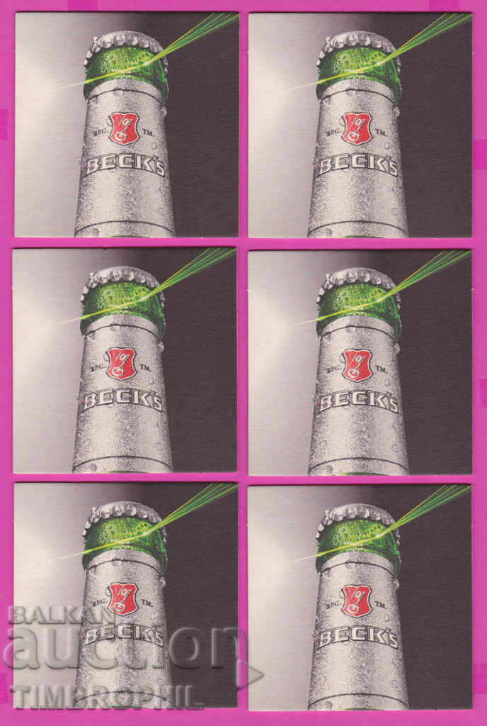 Auction 266115 / Beer Beer pad BECK'S - 6 pieces Auction 266115 / Beer Beer pad BECK'S - 6 pieces