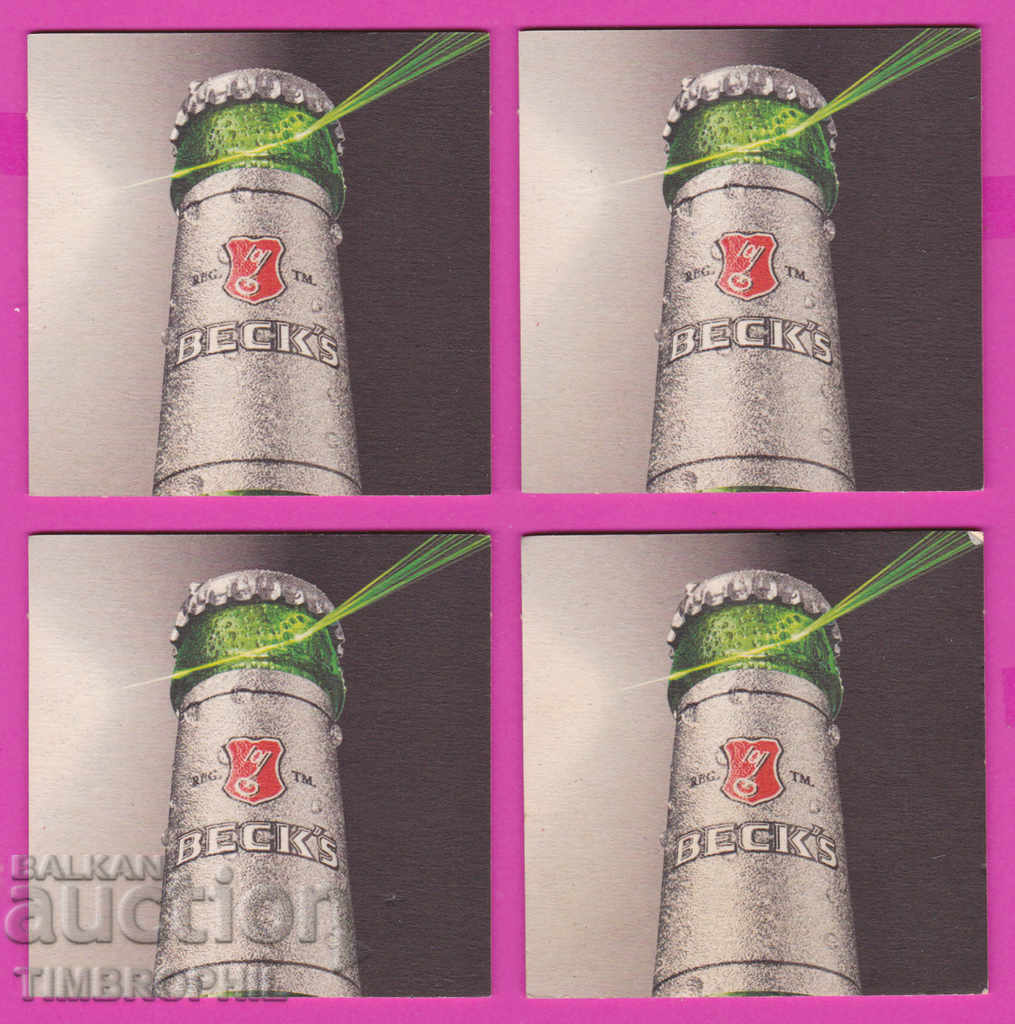 266119 / Beer Beer pad BECK'S - 4 pieces with price 2.20 BGN | € 1.12