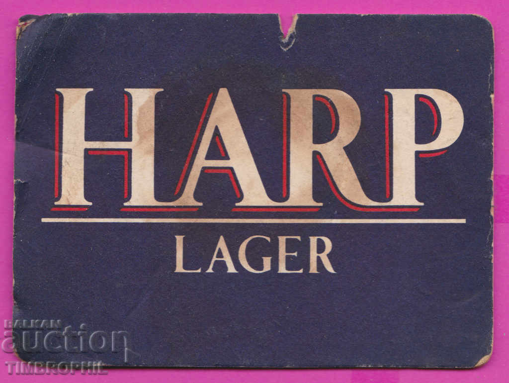 Auction 266123 / Beer Beer mat HARP Lager 1990 Auction 266123 / Beer Beer mat HARP Lager 1990