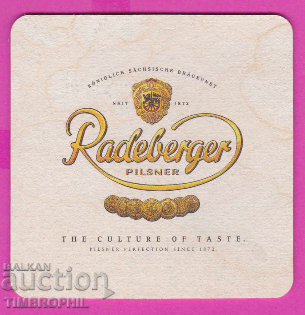Auction 266131 / Beer Beer mat RADEBERGER PILSNER Auction 266131 / Beer Beer mat RADEBERGER PILSNER