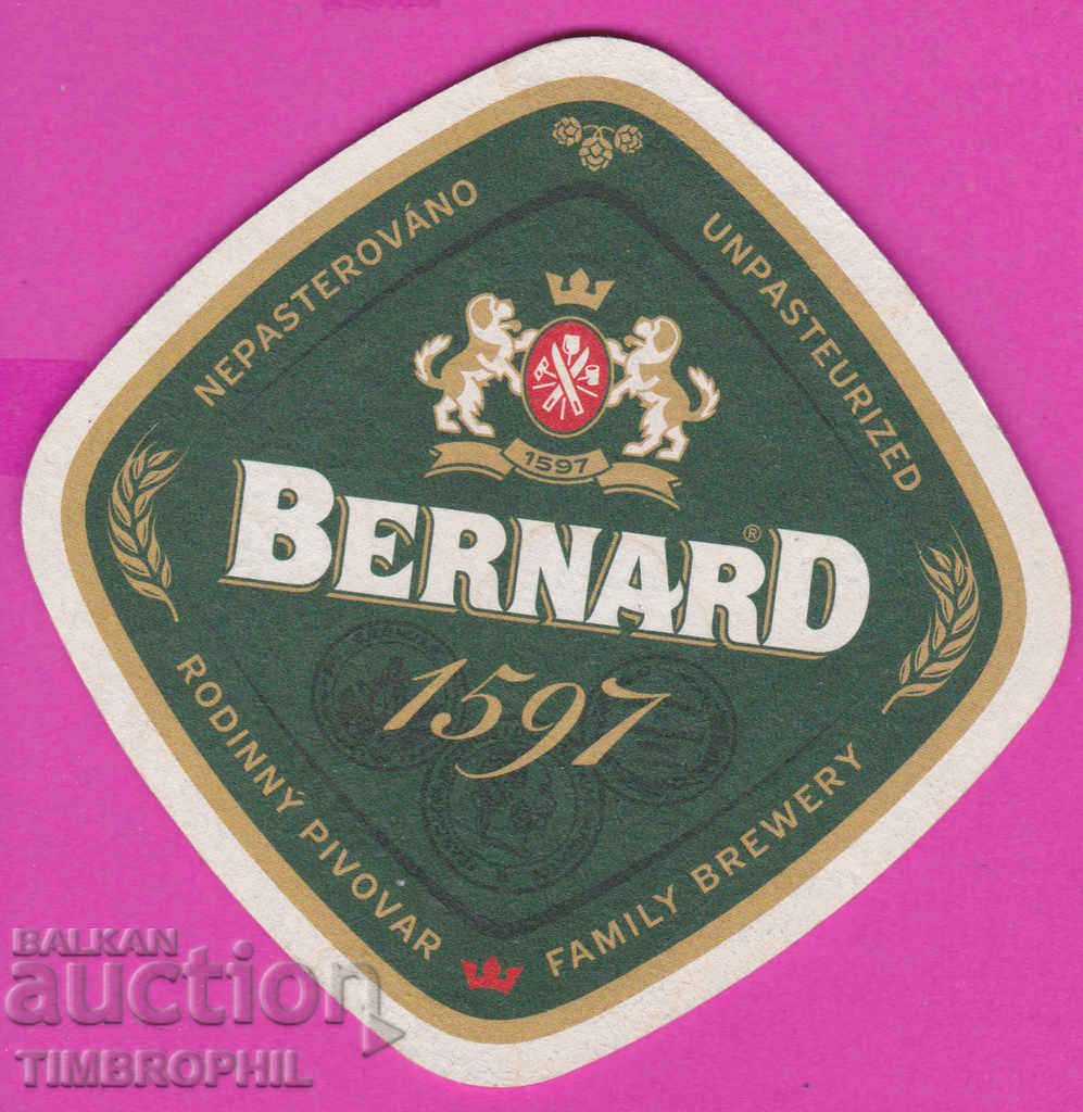 266135 / Beer Beer mat BERNARD 1597 FAMILY BREWERY with price 0.55 BGN | € 0.28