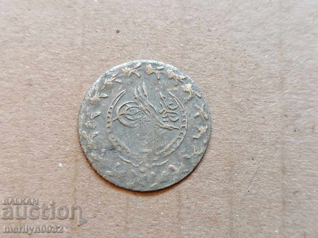 Османска монета 1.2  грама сребро 220/1000 Махмуд 2-ри