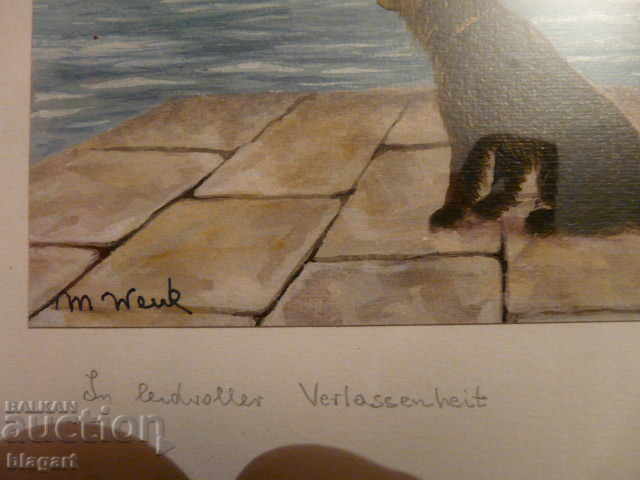 Auction  Watercolor - "Faithful friend"