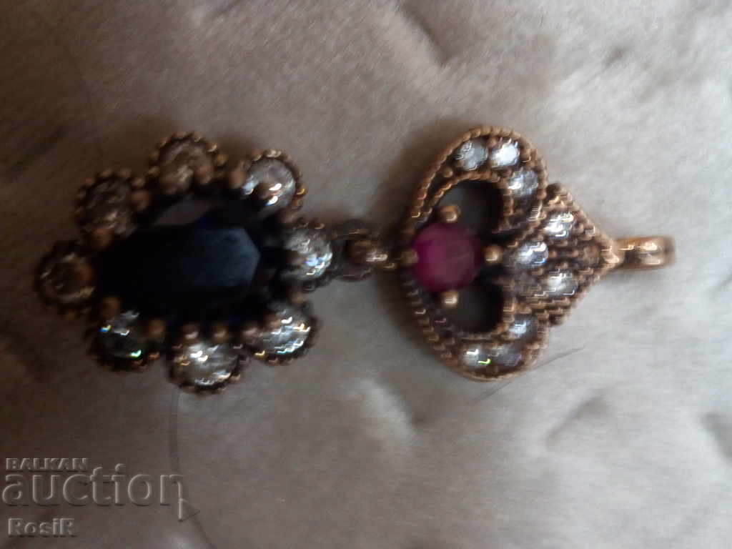 ВИСУЛКА СРУБИН И ЦИРКОНИ с цена 38.00 лв. | € 19.43 ВИСУЛКА СРУБИН И ЦИРКОНИ с цена 38.00 лв. | € 19.43