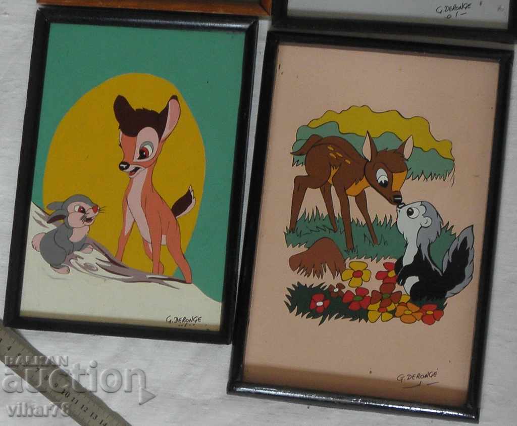 Auction Lot of 6 pcs. Disney hero pictures Auction Lot of 6 pcs. Disney hero pictures